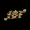 Edwardian 9ct Gold Peridot & Seed Pearl Floral Openwork Pendant Price