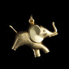 Mid-Century 9ct Yellow Gold Elephant Pendant Charm