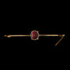 Victorian 9ct Yellow Gold Garnet Knife Edge Bar Brooch london
