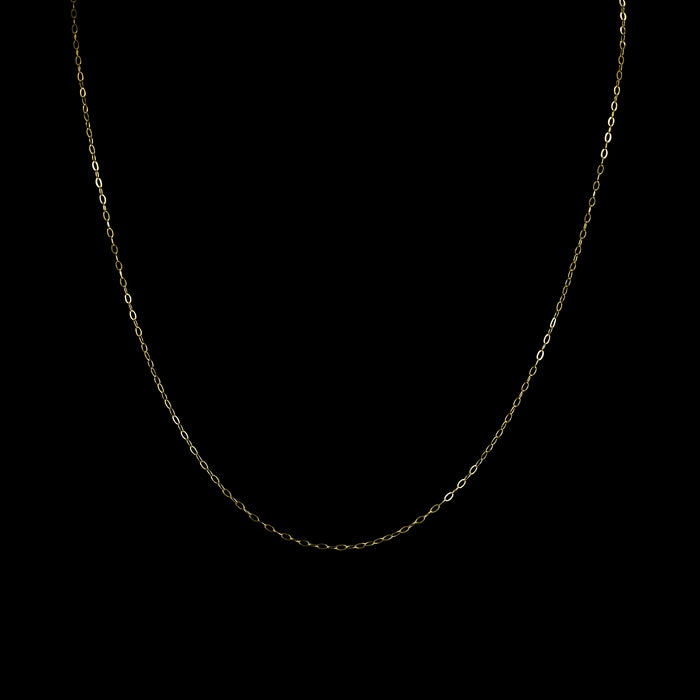 Fine 9ct Yellow Gold Curb Chain Necklace, 40 cm