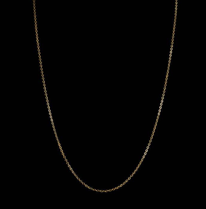 Early 20th Century 9ct Yellow Gold Trace Chain Necklace, 46 cm
