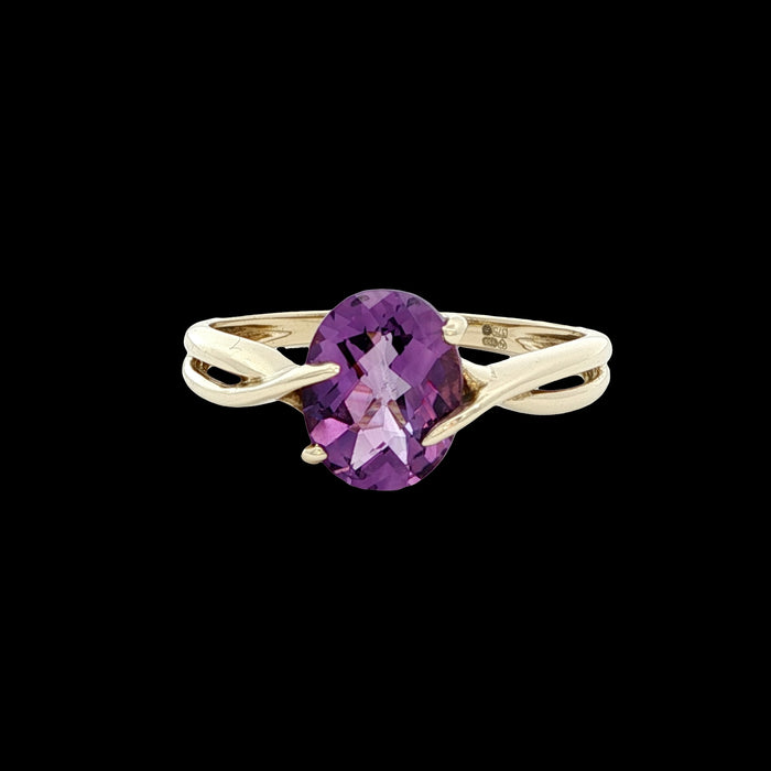 Gold Amethyst Ring