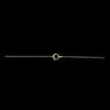 Clasp of Edwardian 15ct gold garnet and diamond drop necklace showing open-backed settings